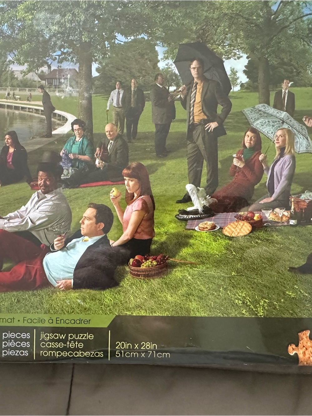 Brand New Parks & Recreation Cast Picnic Jigsaw Puzzle - Green